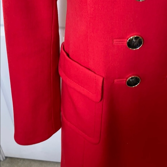 Red Dress Coat - Picture 12 of 15